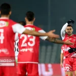 دیدار تیمهای فوتبال پرسپولیس تهران و خیبر خرم آباد