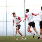 گزارش تصویری از تمرین امروز پرسپولیس/ شور و هیجان در کنار هلی‌کوپتر