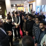 بازدید دانشجویان دانشگاه علم و صنعت از غرفه گهرزمین